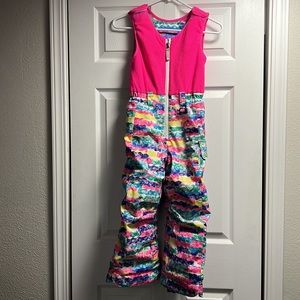 Colorful snow suit for kids size 6 by Boulder Gear. Lightly used.